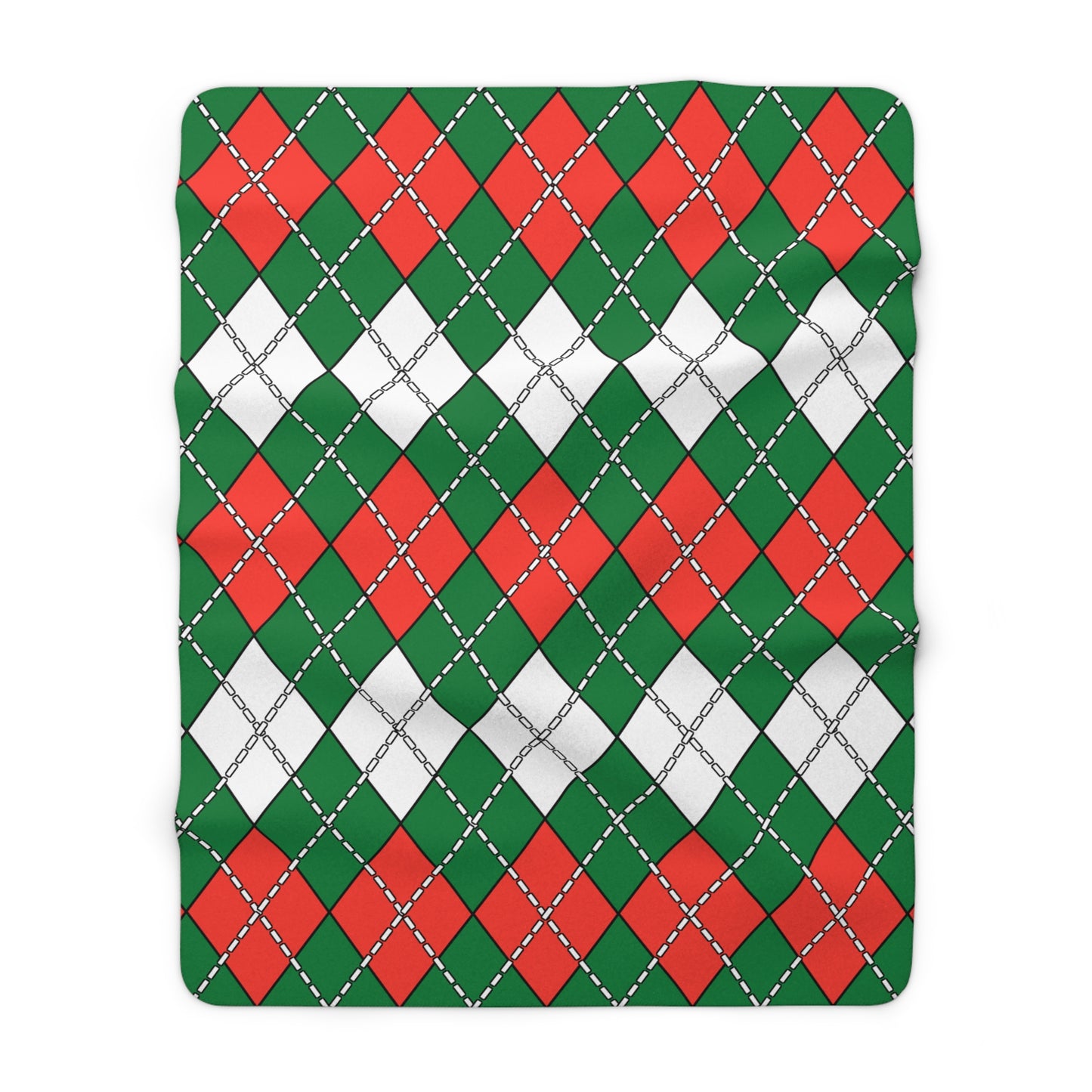 Madagascar Retro Argyle Blanket Throw