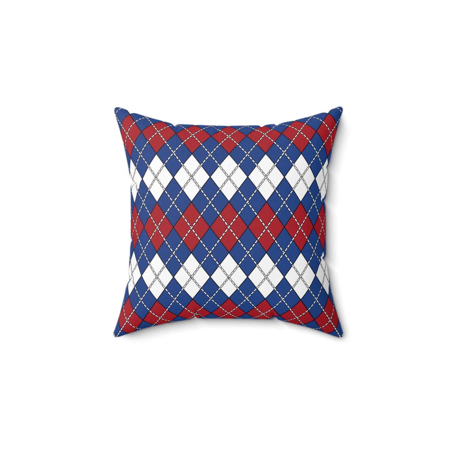 Caribbean Netherlands Retro Argyle Cushion Pillow
