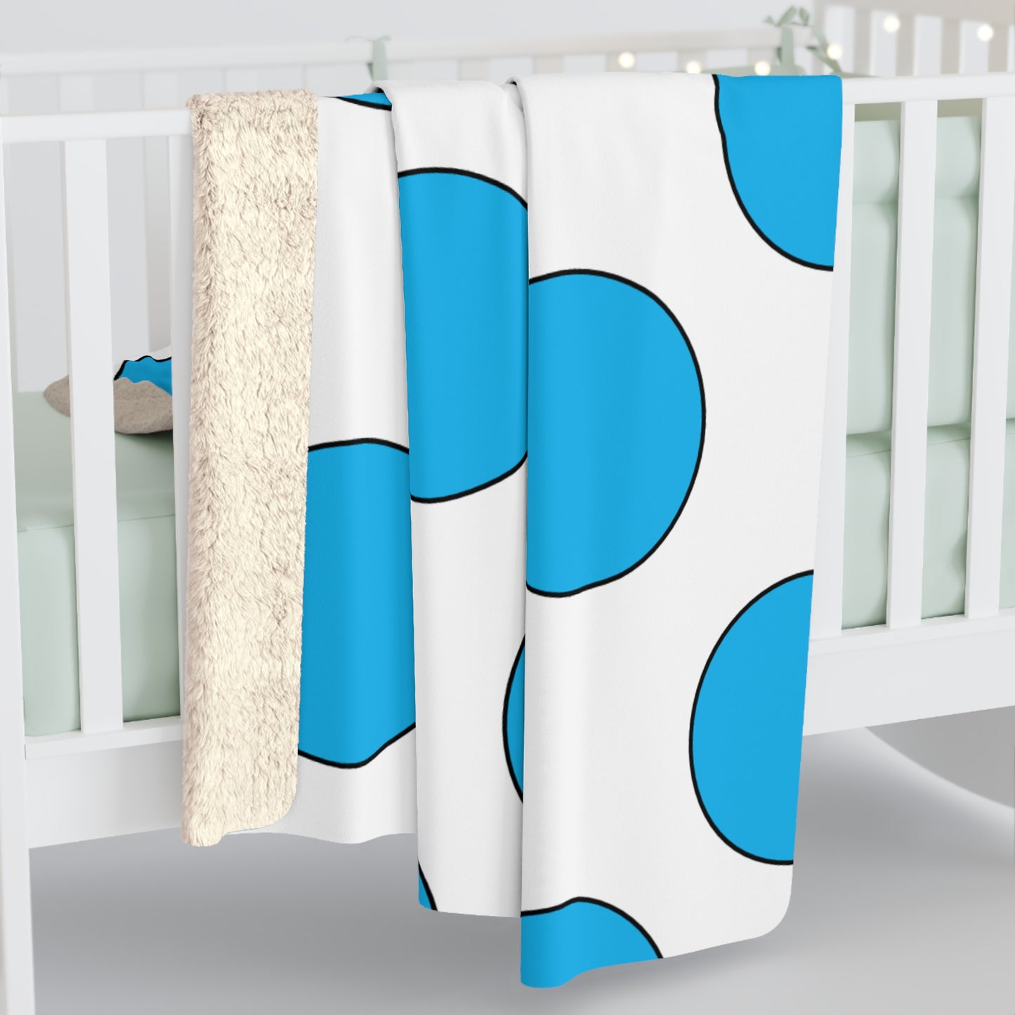 San Marino Retro Polka Dots Blanket Throw