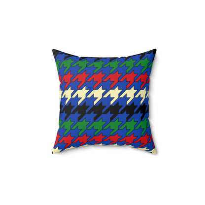 South Sudan Retro Houndstooth Cushion Pillow