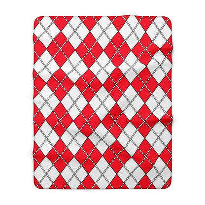 Monaco Retro Argyle Blanket Throw