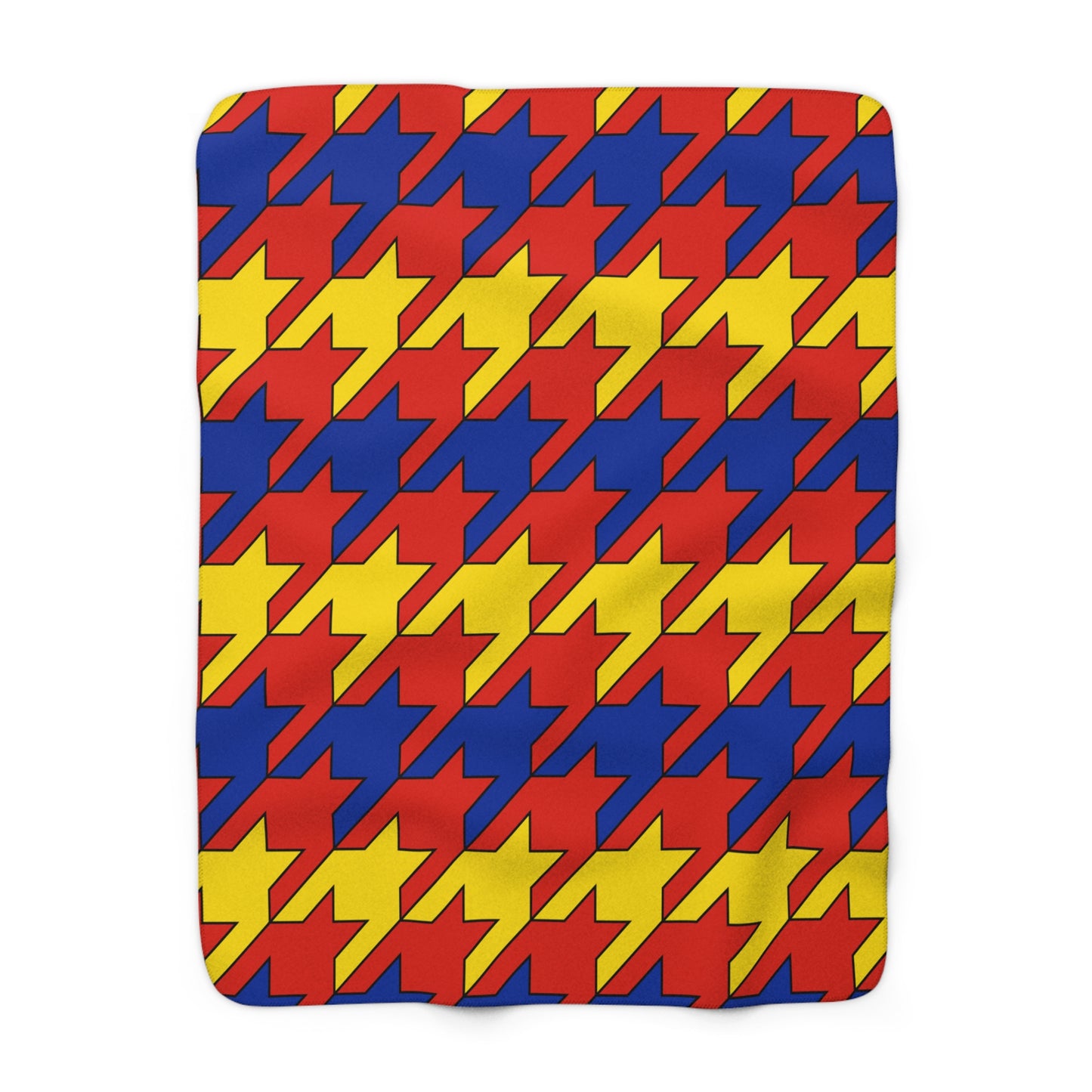 Romania Retro Houndstooth Blanket Throw