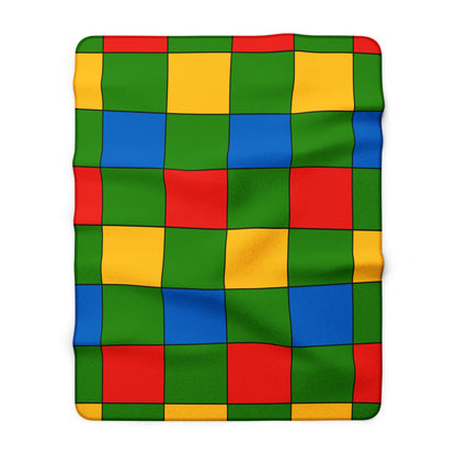 Ethiopia Retro Check Blanket Throw