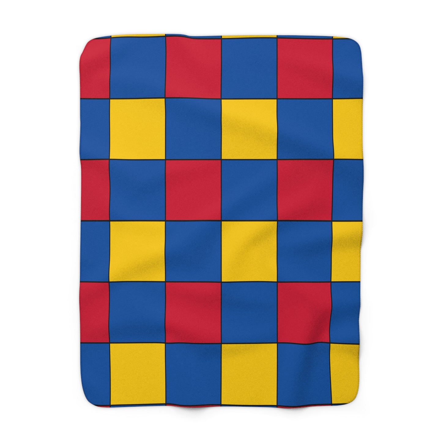 Aland Islands Retro Check Blanket Throw