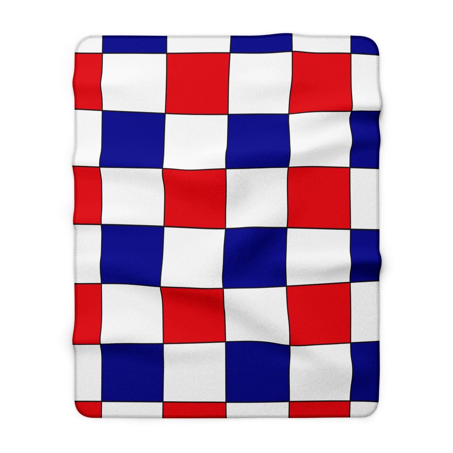 Saint Martin Retro Check Blanket Throw