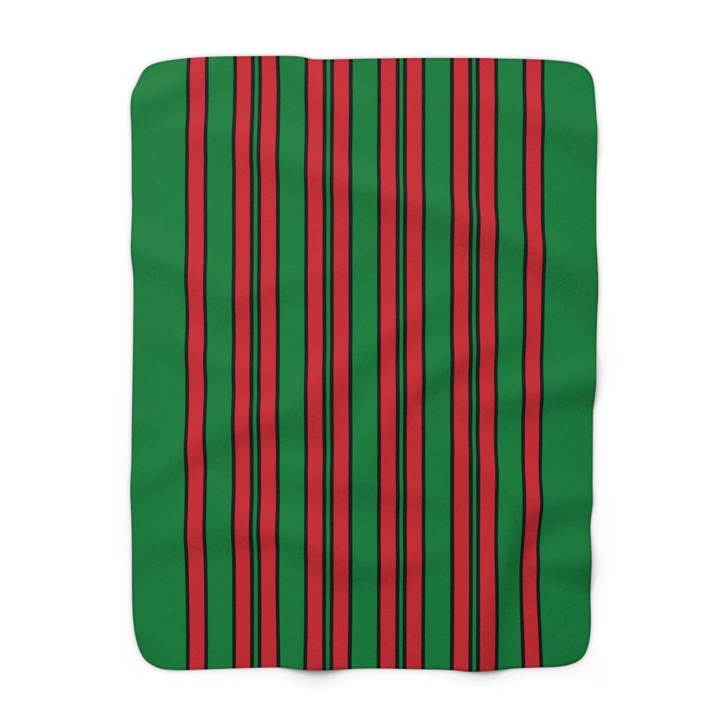 Turkmenistan Retro Stripes Blanket Throw