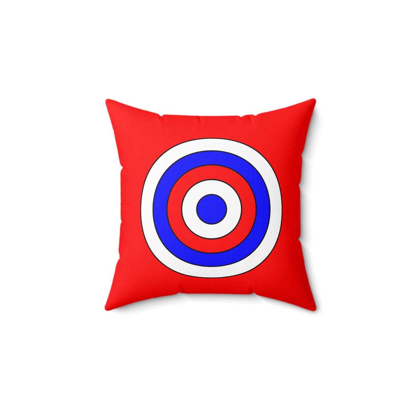 Red, White, Blue Retro Target Cushion Pillow