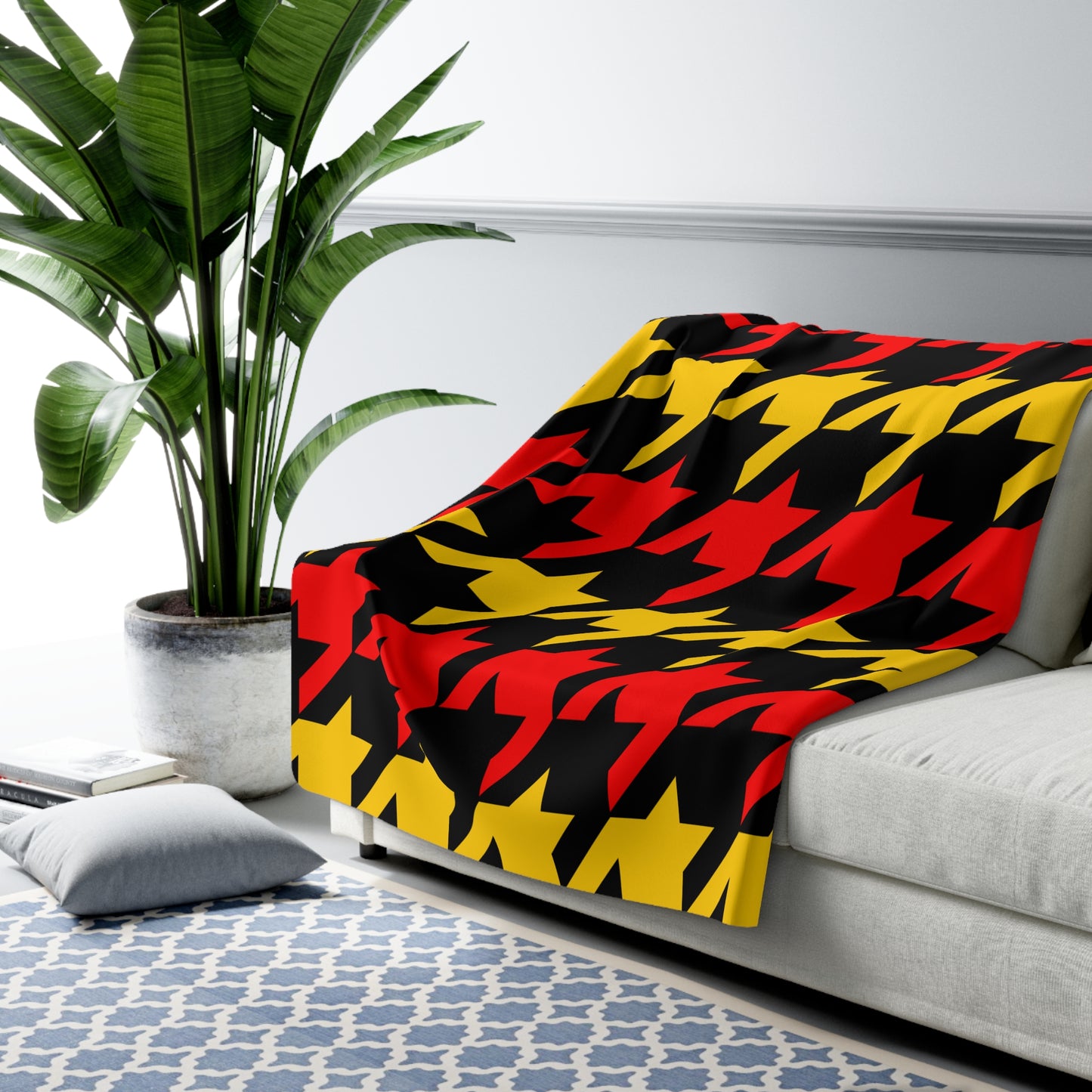 Germany Retro Houndstooth Blanket Throw