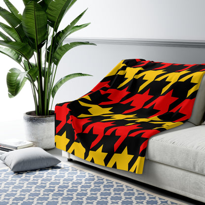 Germany Retro Houndstooth Blanket Throw