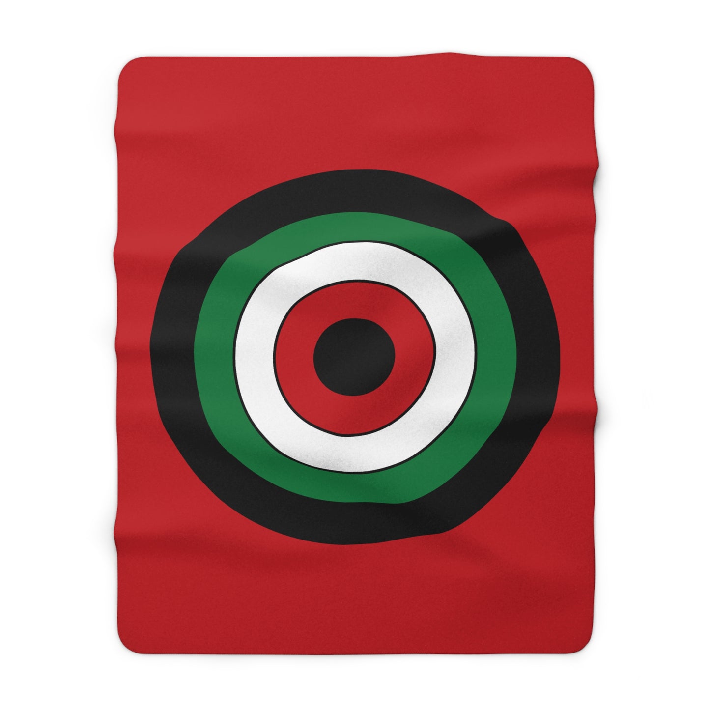 Western Sahara Retro Target Blanket Throw