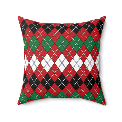 Western Sahara Retro Argyle Cushion Pillow
