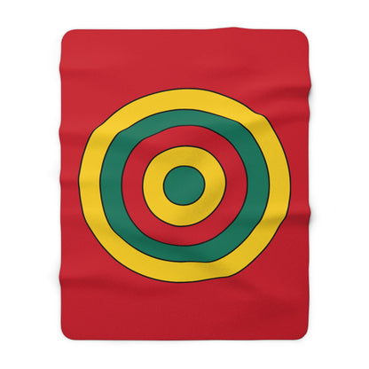 Grenada Retro Target Blanket Throw