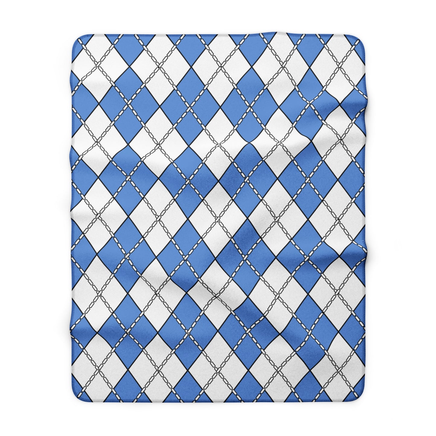 Micronesia Retro Argyle Blanket Throw