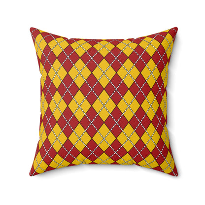 Spain Retro Argyle Cushion Pillow