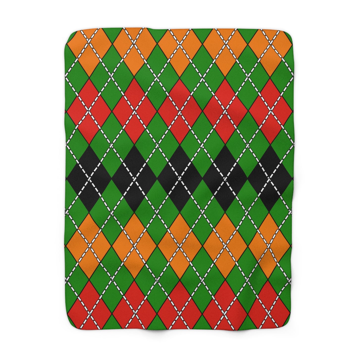 Zambia Retro Argyle Blanket Throw