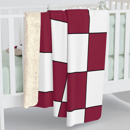 Qatar Retro Check Blanket Throw