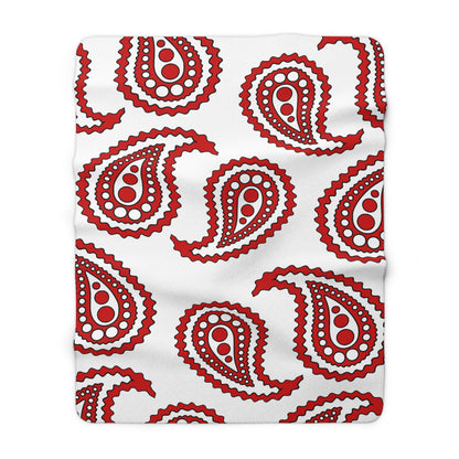 Northern Ireland Retro Paisley Blanket Throw
