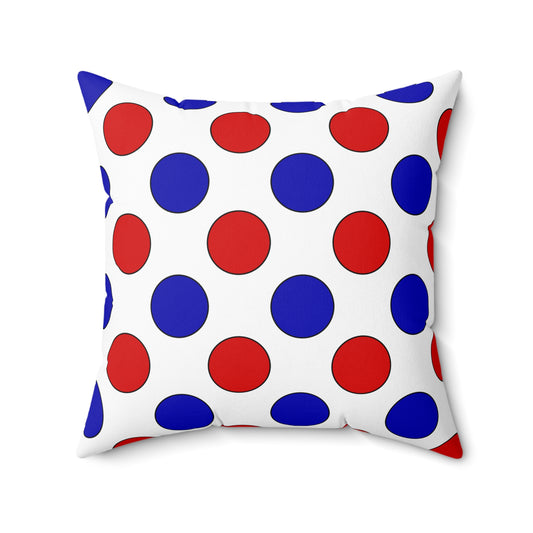 Costa Rica Retro Polka Dots Cushion Pillow