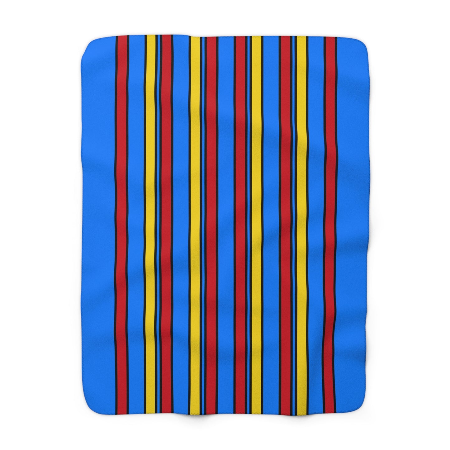 Democratic Republic of the Congo Retro Stripes Blanket Throw