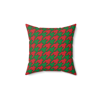 Turkmenistan Retro Houndstooth Cushion Pillow