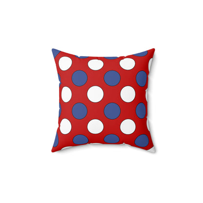 Democratic Peoples Republic Of Korea Retro Polka Dots Cushion Pillow