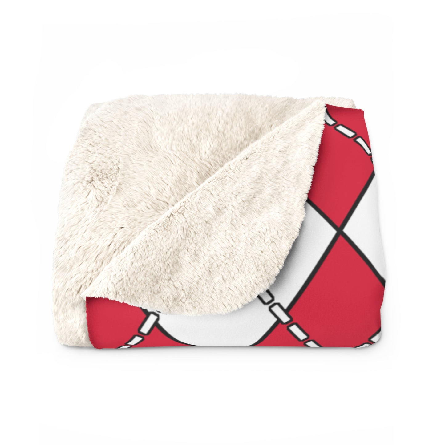 Poland Retro Argyle Blanket Throw