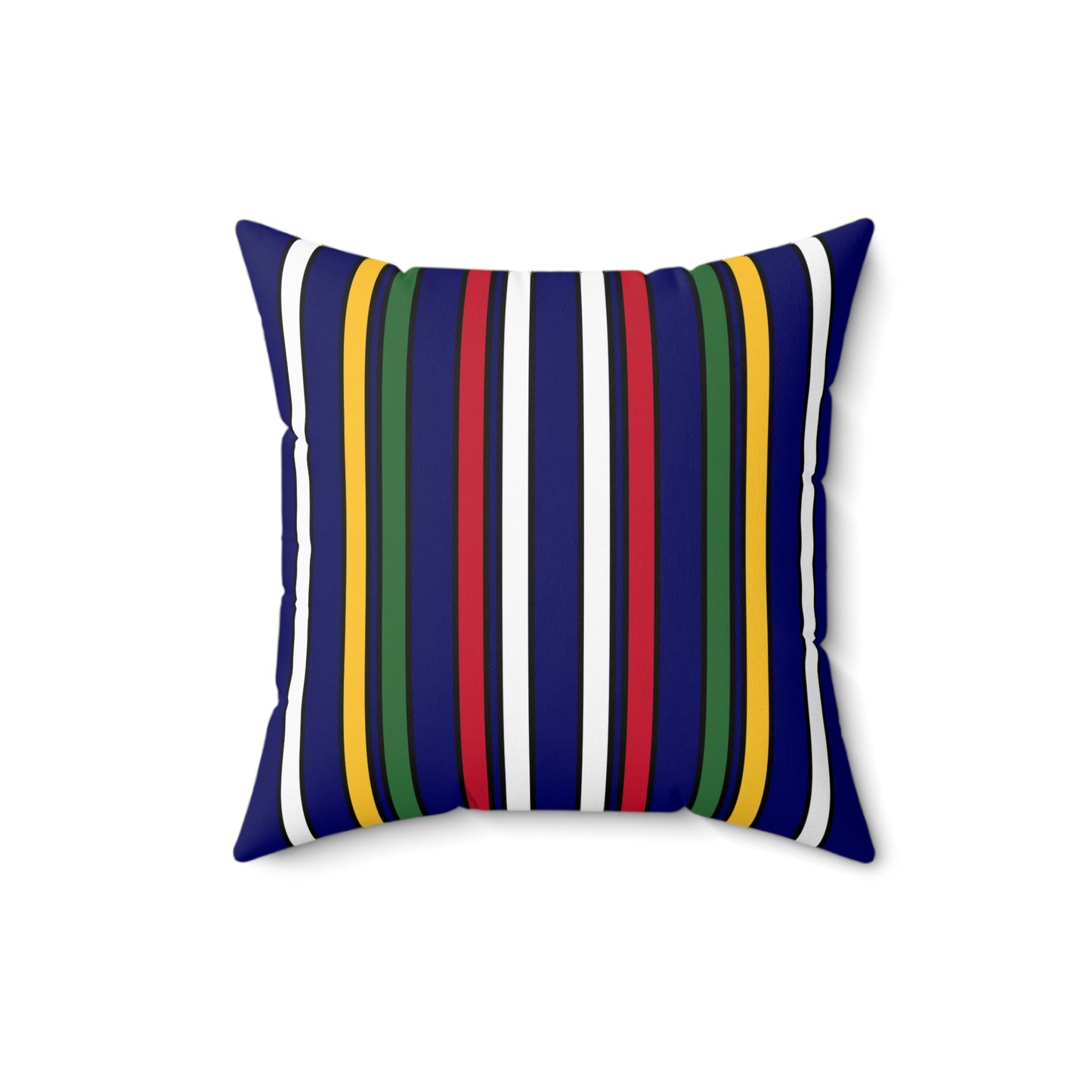 British Virgin Islands Retro Stripes Cushion Pillow
