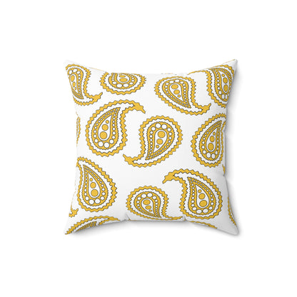 United States Virgin Islands Retro Paisley Cushion Pillow