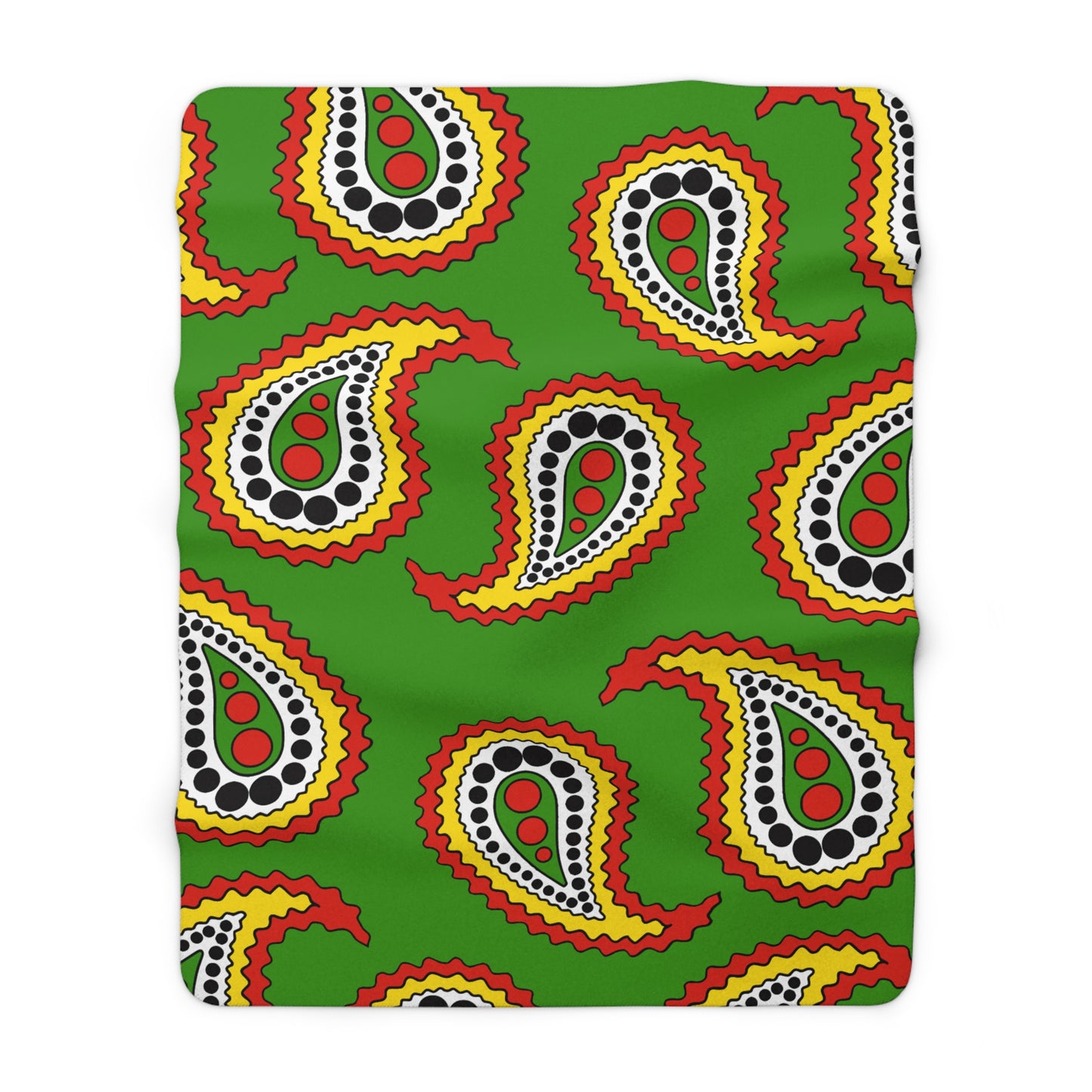 Guyana Retro Paisley Blanket Throw