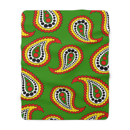 Guyana Retro Paisley Blanket Throw