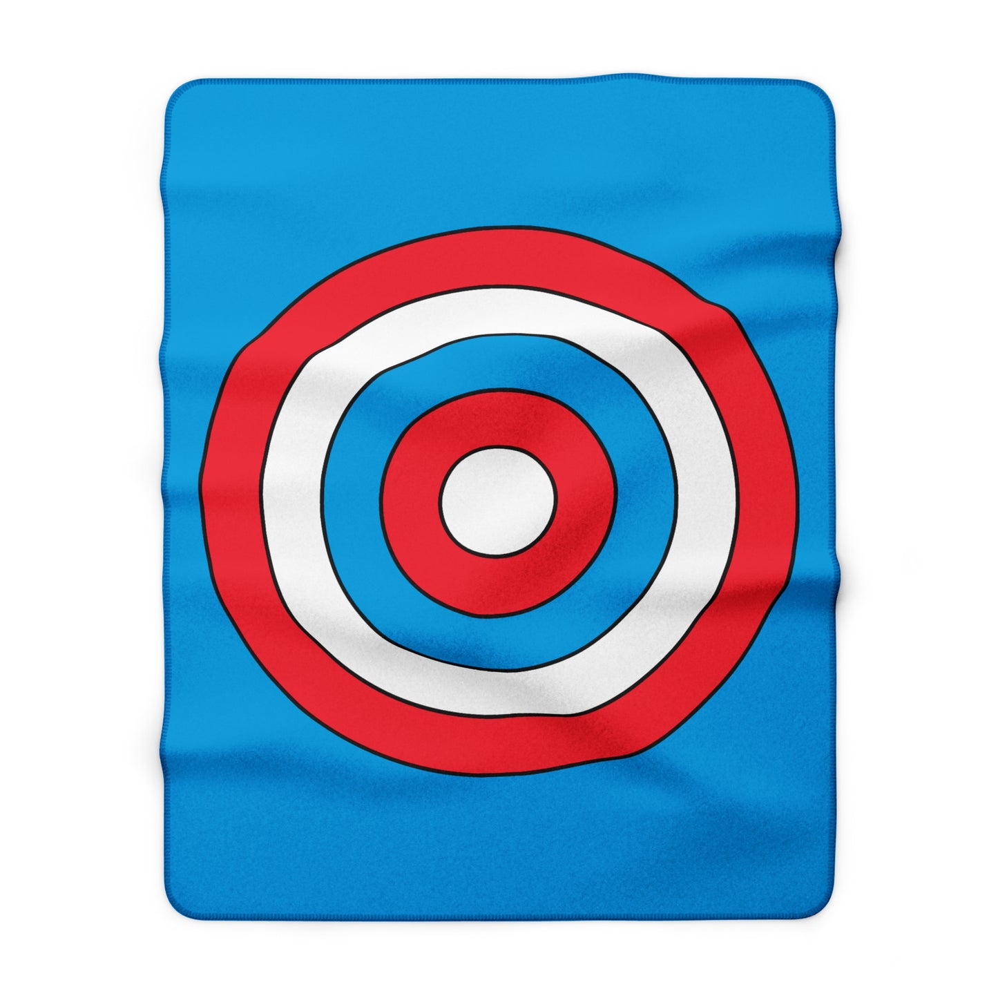 Luxembourg Retro Target Blanket Throw