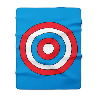 Luxembourg Retro Target Blanket Throw