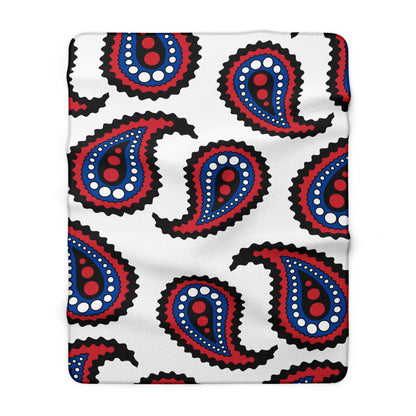 Republic Of Korea Retro Paisley Blanket Throw