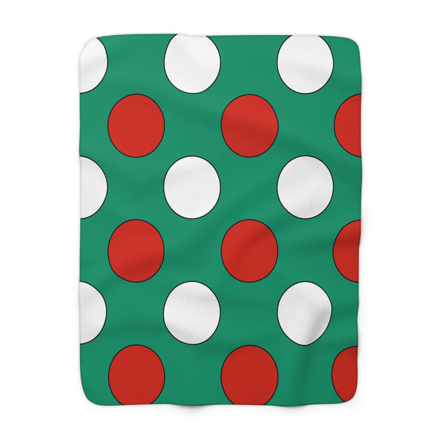Bulgaria Retro Polka Dots Blanket Throw