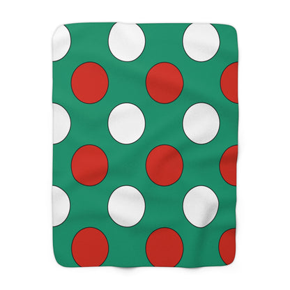 Bulgaria Retro Polka Dots Blanket Throw