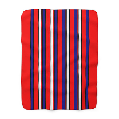 Croatia Retro Stripes Blanket Throw
