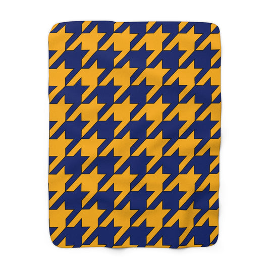Nauru Retro Houndstooth Blanket Throw