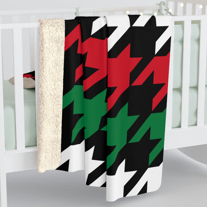 Syria Retro Houndstooth Blanket Throw