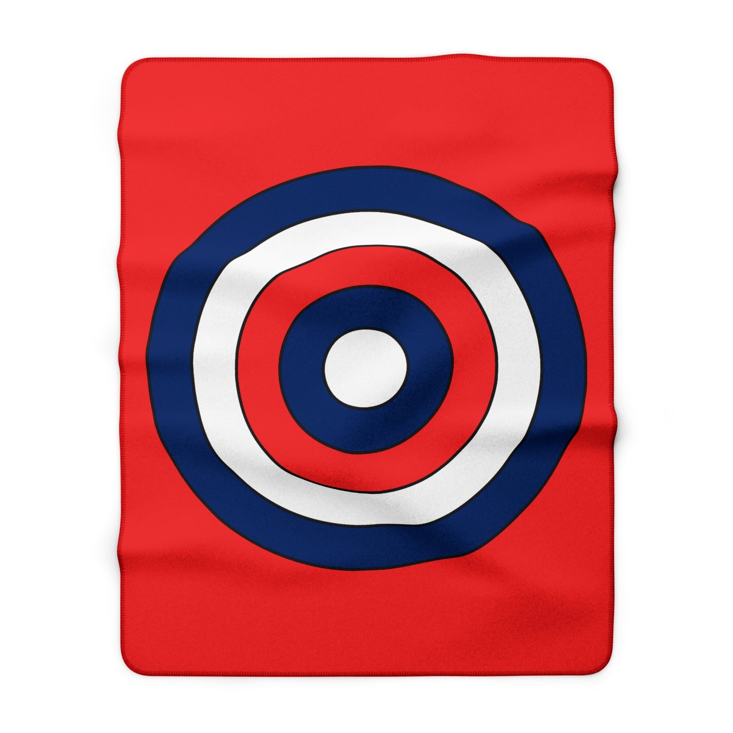 Svalbard And Jan Mayen Retro Target Blanket Throw