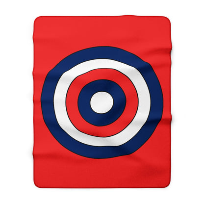Svalbard And Jan Mayen Retro Target Blanket Throw