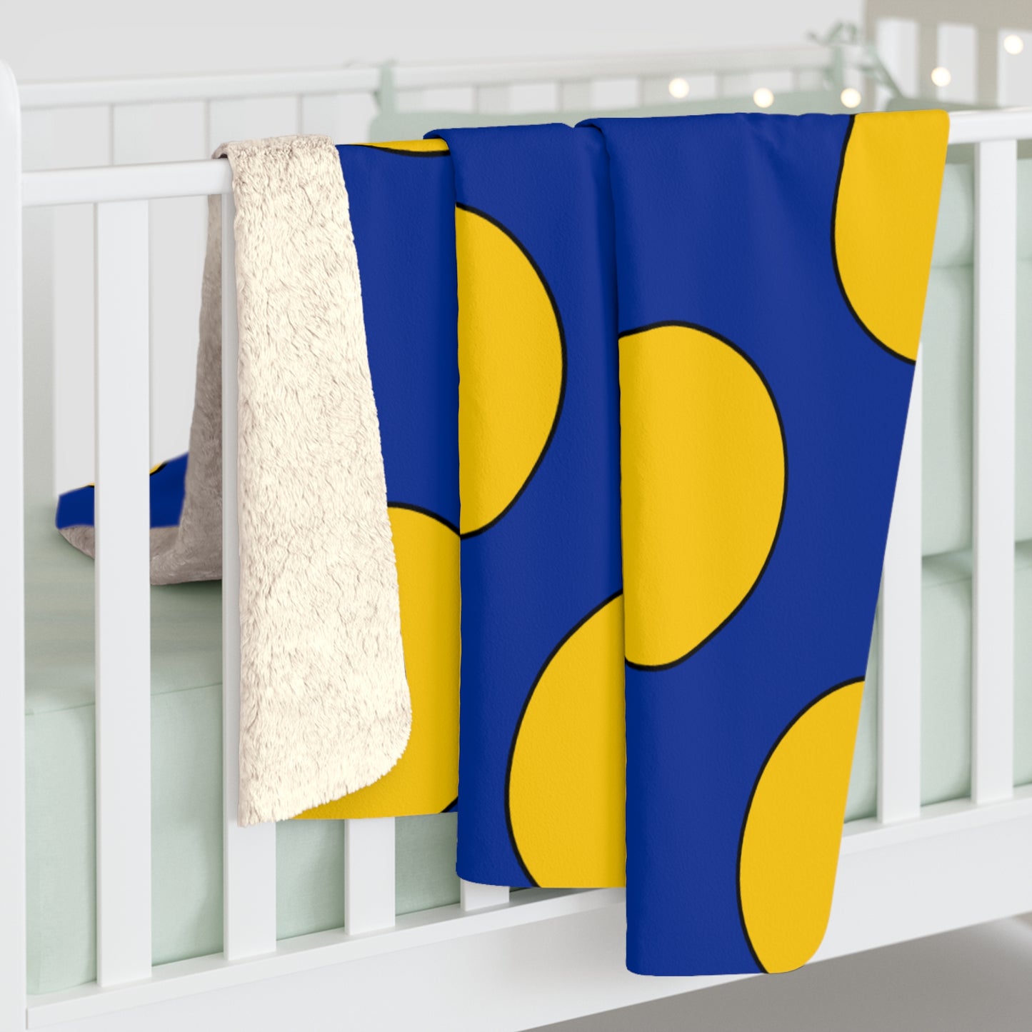 European Union Retro Polka Dots Blanket Throw
