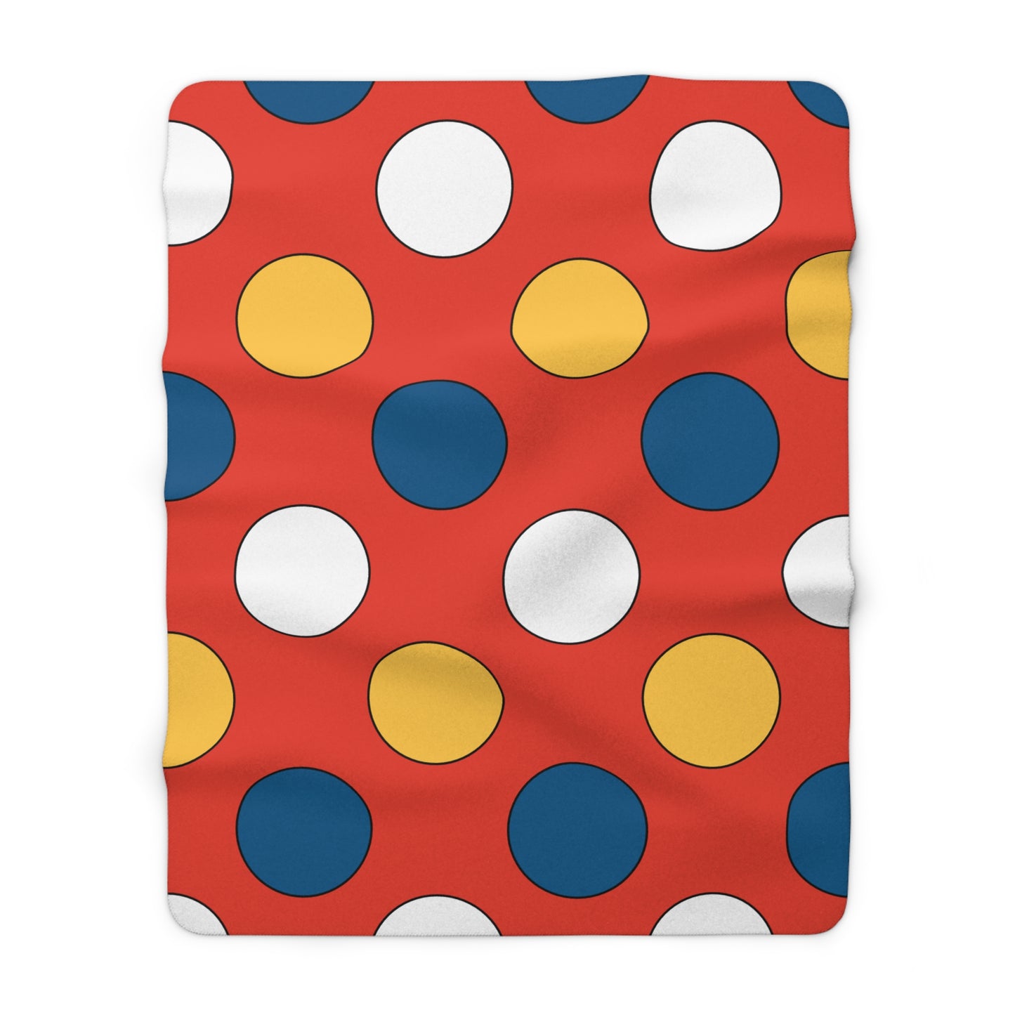 Kiribati Retro Polka Dots Blanket Throw