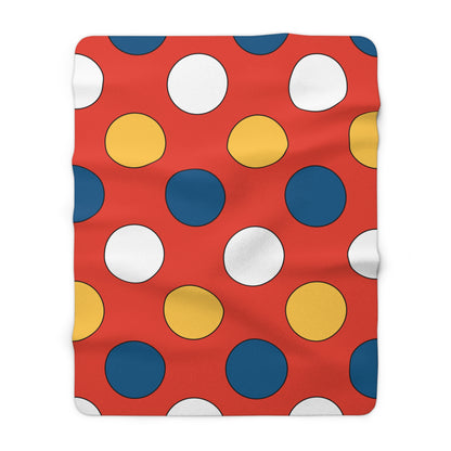 Kiribati Retro Polka Dots Blanket Throw