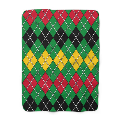 Vanuatu Retro Argyle Blanket Throw