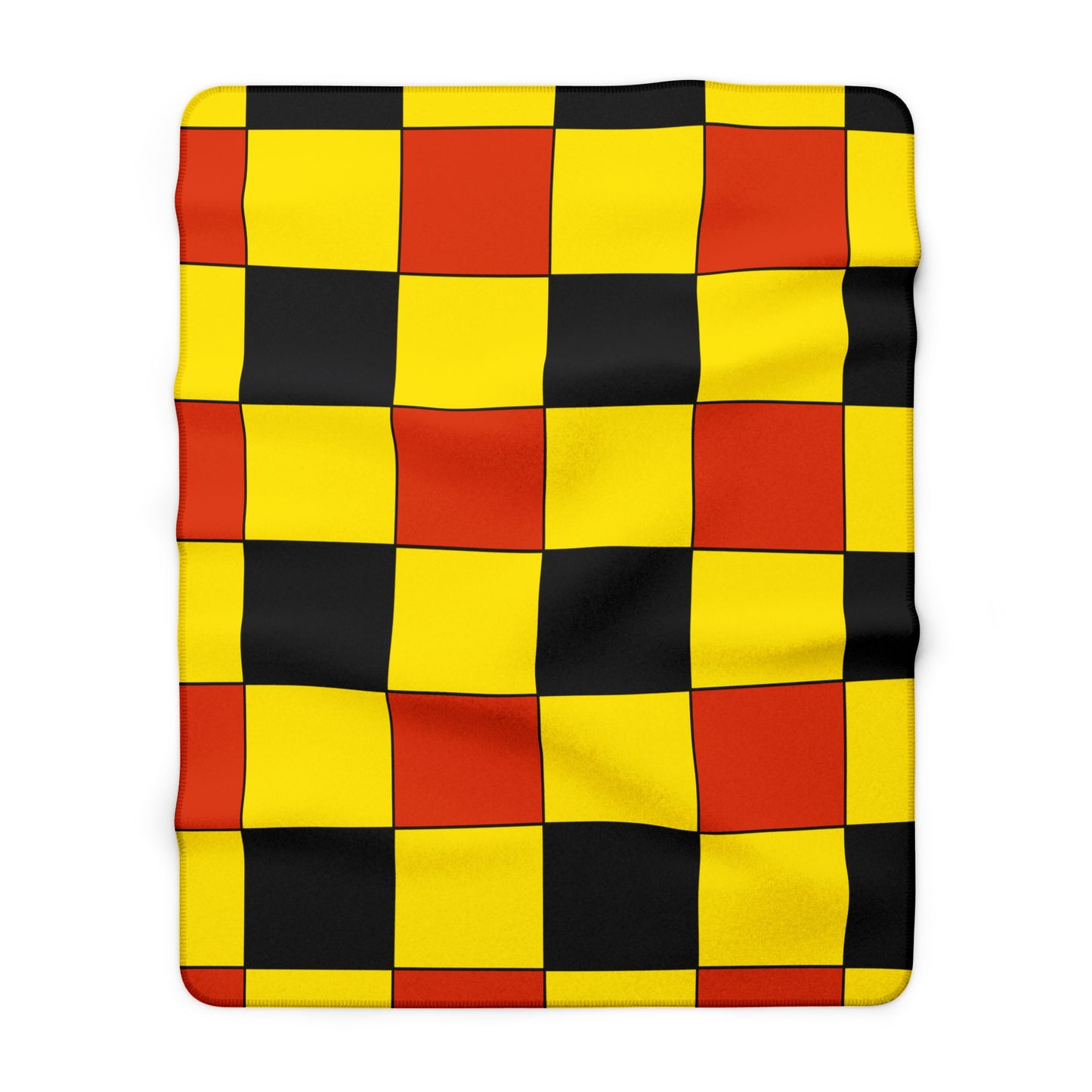 Uganda Retro Check Blanket Throw