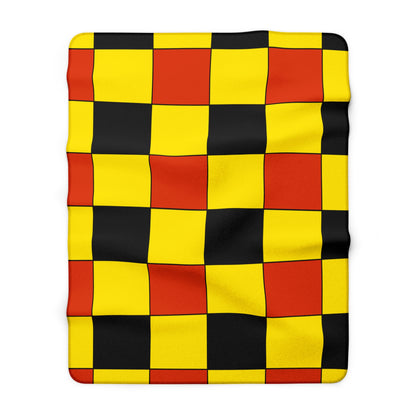 Uganda Retro Check Blanket Throw