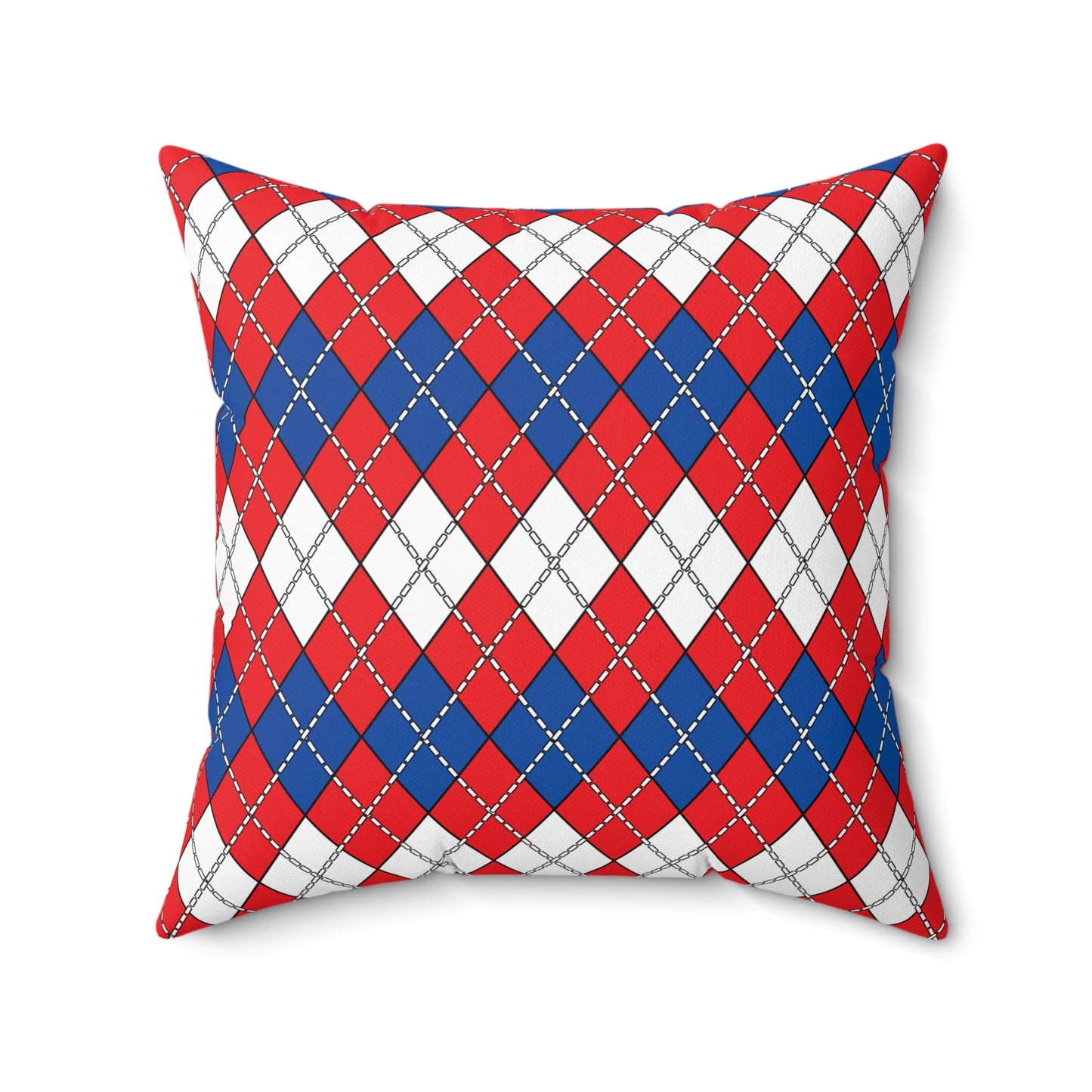 Slovakia Retro Argyle Cushion Pillow