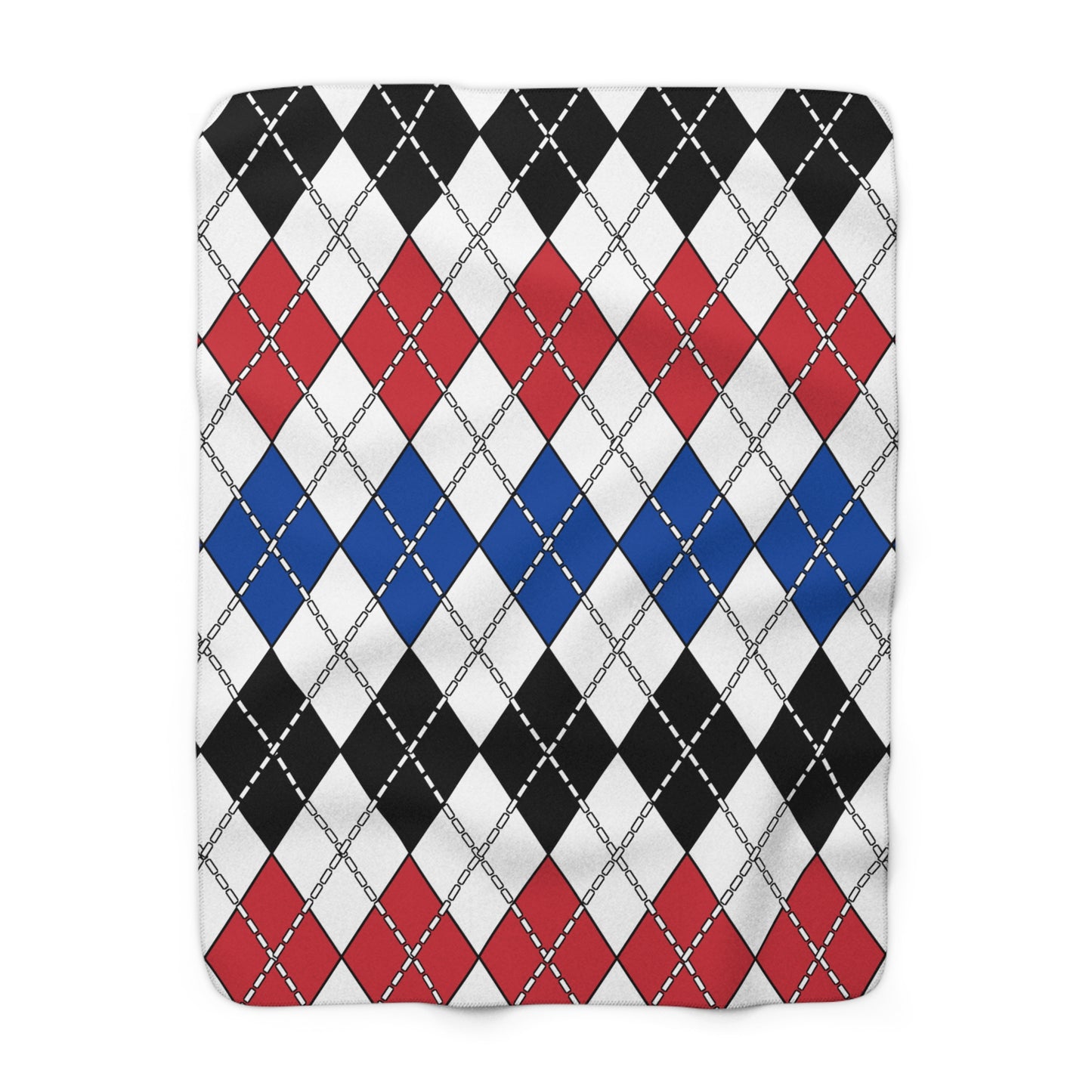 Republic Of Korea Retro Argyle Blanket Throw