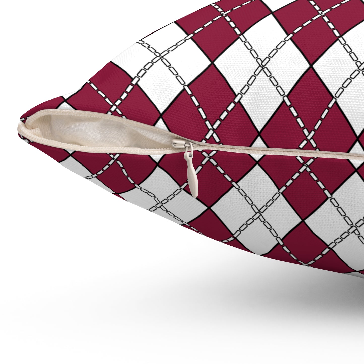 Qatar Retro Argyle Cushion Pillow