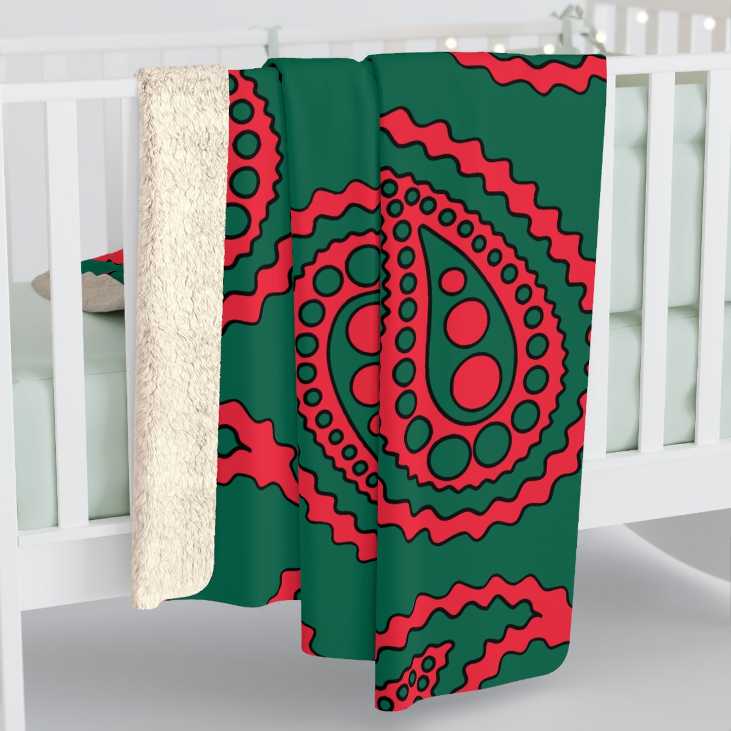 Bangladesh Retro Paisley Blanket Throw